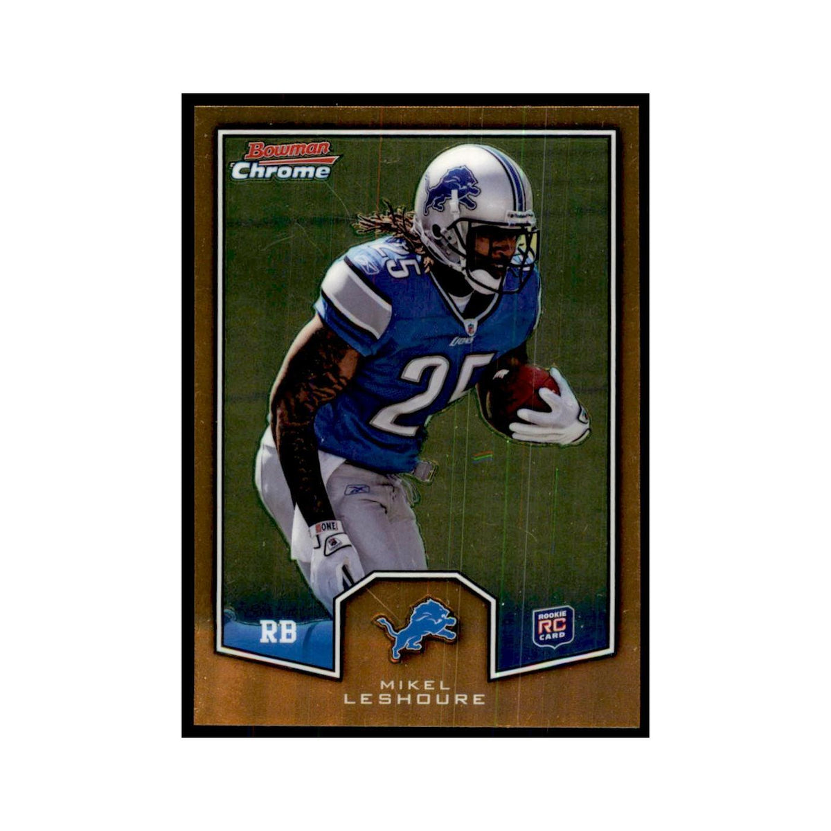 2011 Bowman Chrome Gold Mikel Leshoure RC Football Cards #BCR-22