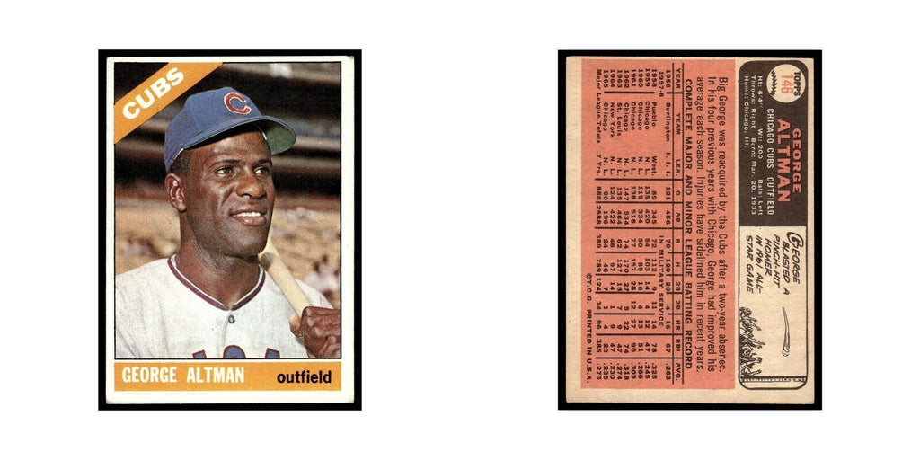 1966 Topps George Altman Cubs #146