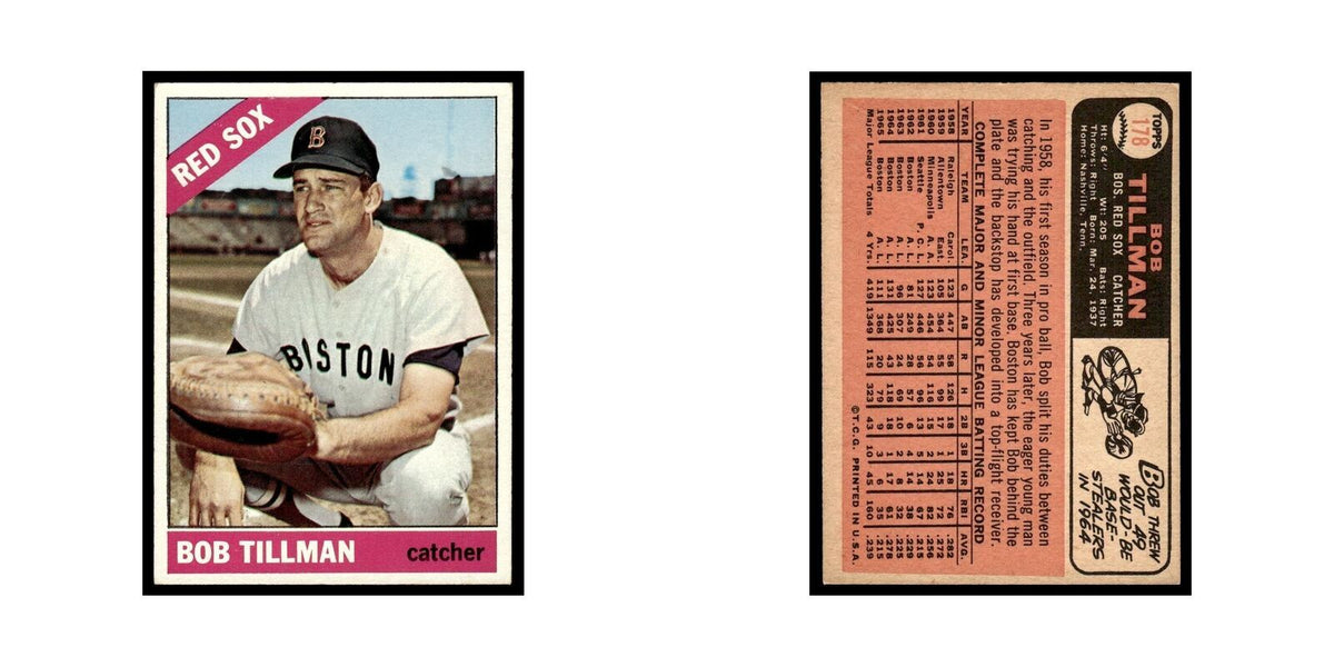 1966 Topps Bob Tillman Red Sox #178