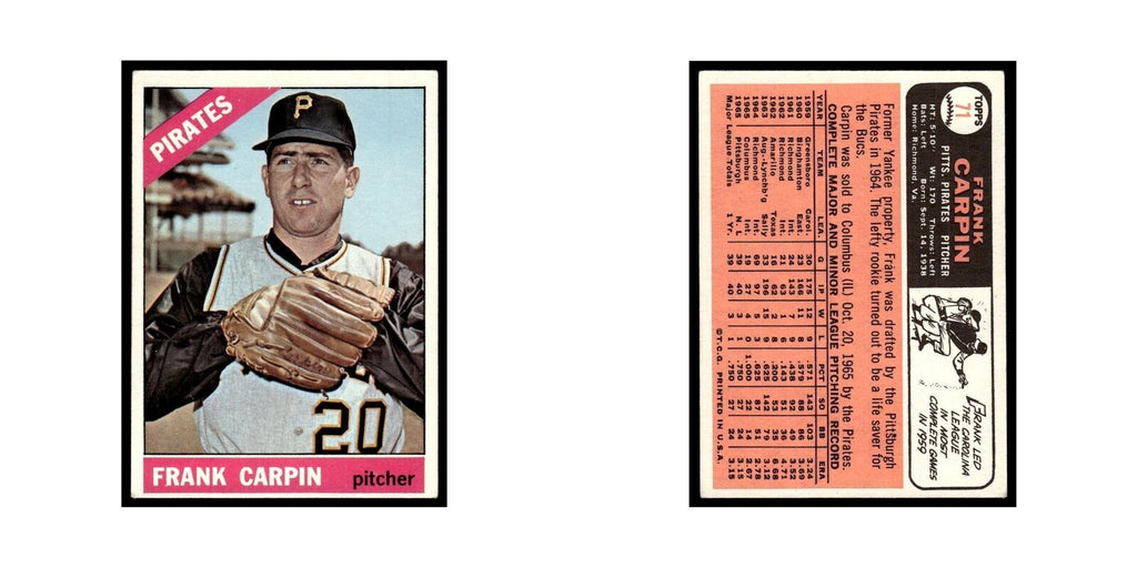 1966 Topps Frank Carpin RC Pirates #71