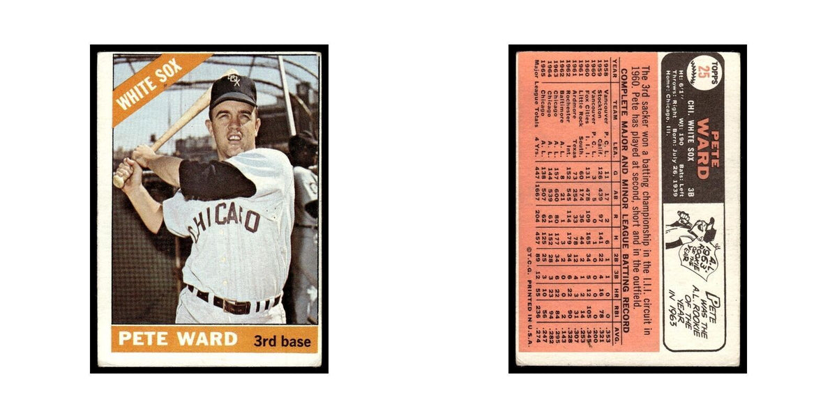 1966 Topps Pete Ward White Sox #25