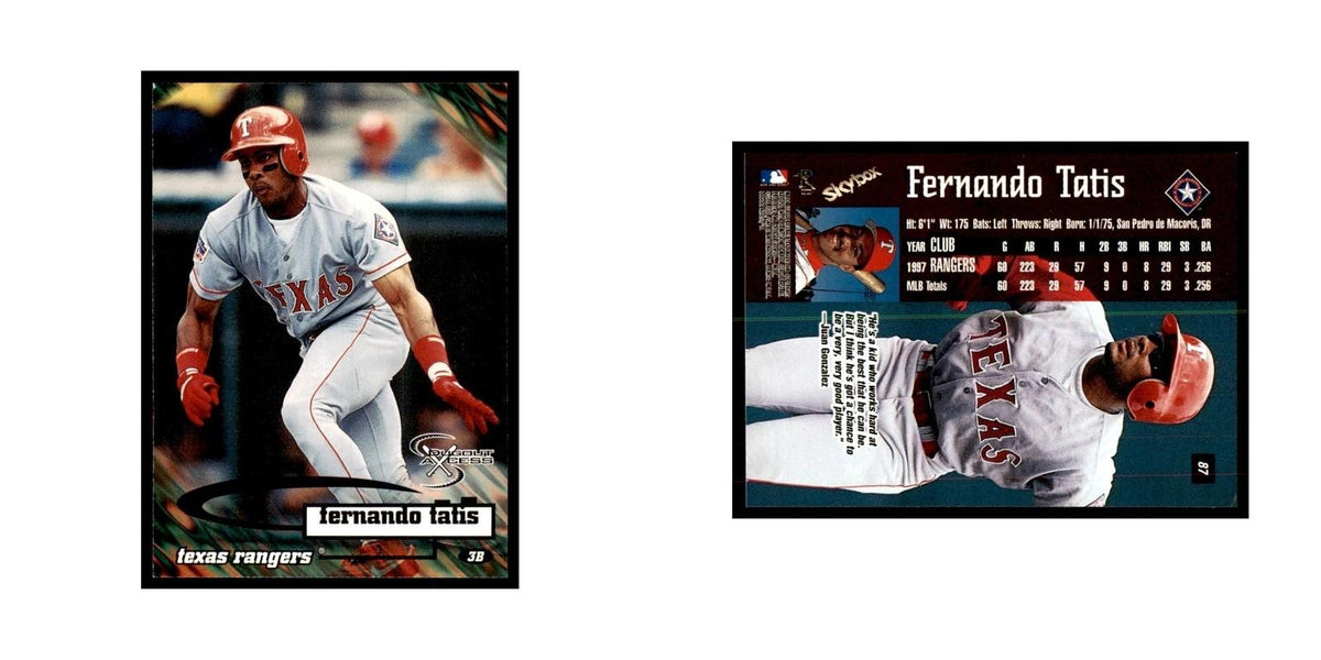1998 SkyBox Dugout Axcess Fernando Tatis Baseball Cards #87
