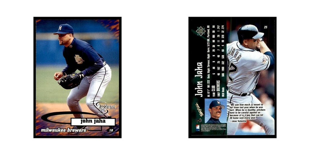 1998 SkyBox Dugout Axcess John Jaha Baseball Cards #25