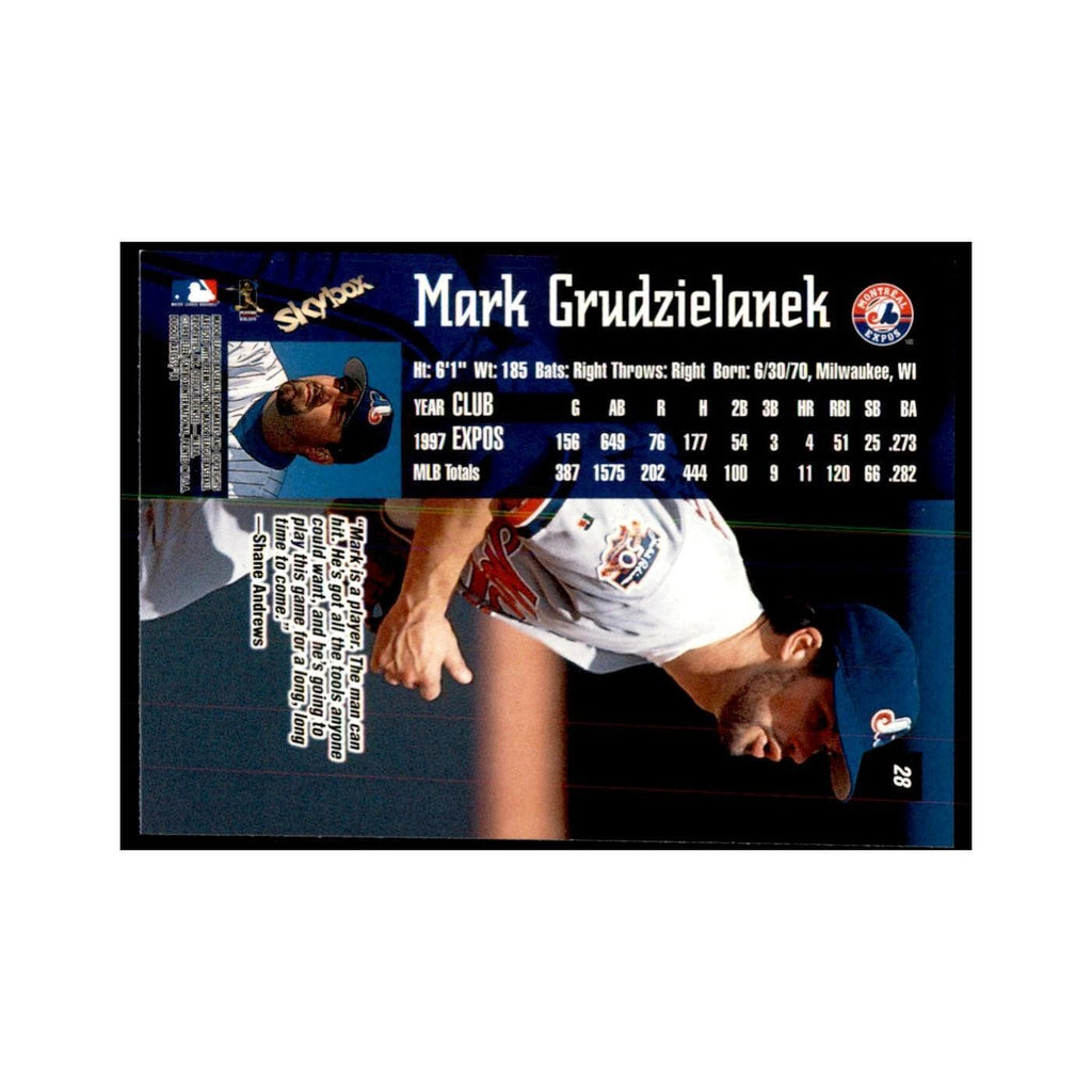 1998 SkyBox Dugout Axcess Mark Grudzielanek Baseball Cards #28