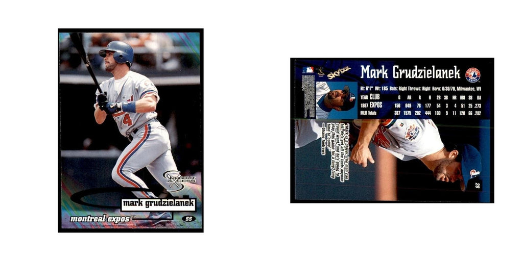 1998 SkyBox Dugout Axcess Mark Grudzielanek Baseball Cards #28