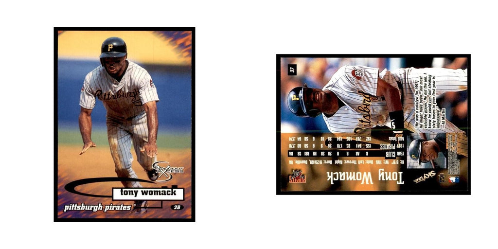 1998 SkyBox Dugout Axcess Tony Womack Baseball Cards #37