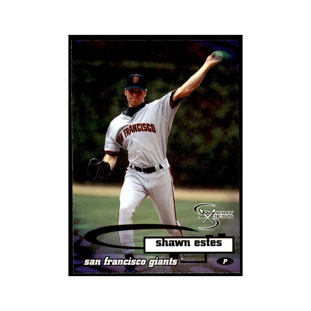 1998 SkyBox Dugout Axcess Shawn Estes Baseball Cards #48