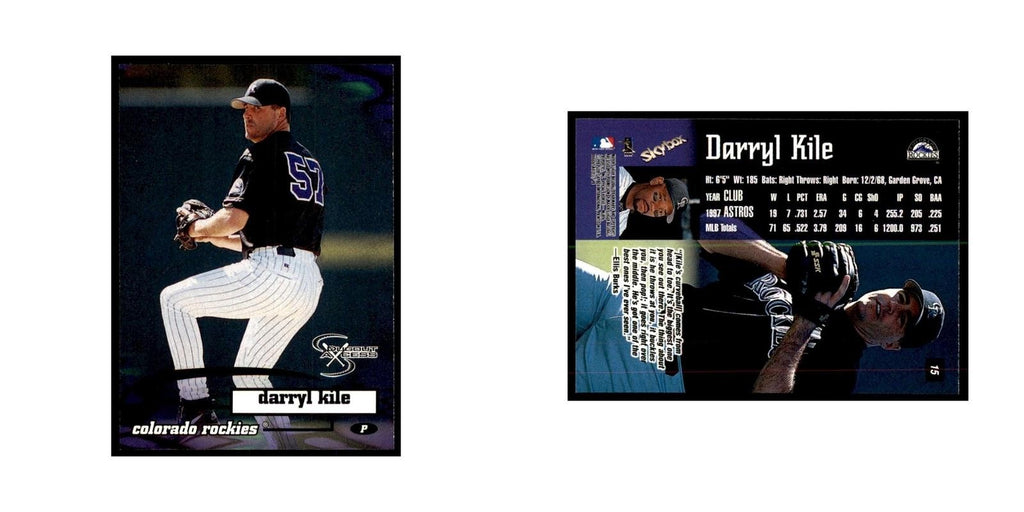 1998 SkyBox Dugout Axcess Darryl Kile Baseball Cards #15