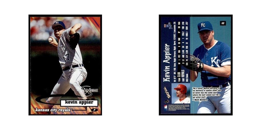 1998 SkyBox Dugout Axcess Kevin Appier Baseball Cards #68
