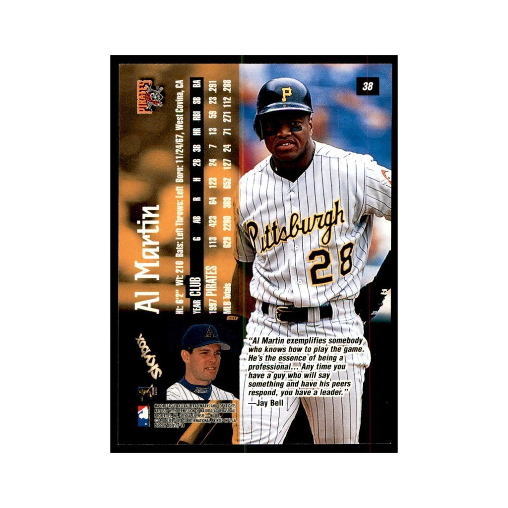 1998 SkyBox Dugout Axcess Al Martin Baseball Cards #38