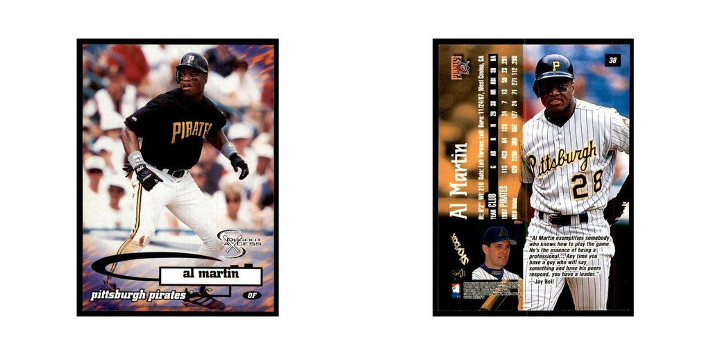 1998 SkyBox Dugout Axcess Al Martin Baseball Cards #38