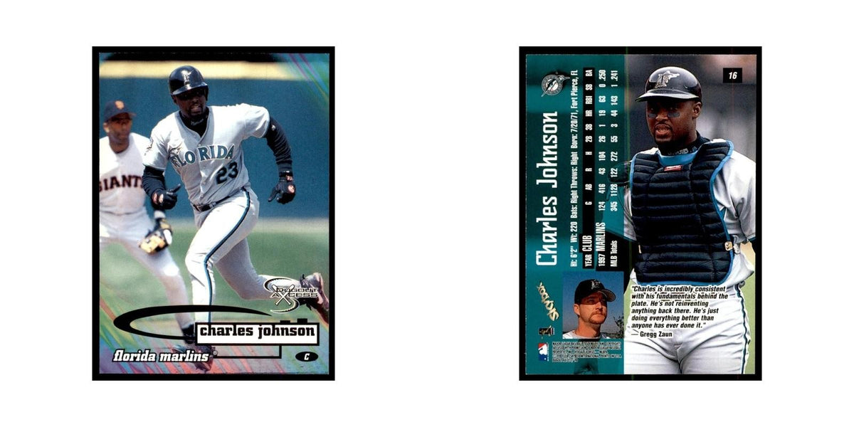 1998 SkyBox Dugout Axcess Charles Johnson Baseball Cards #16