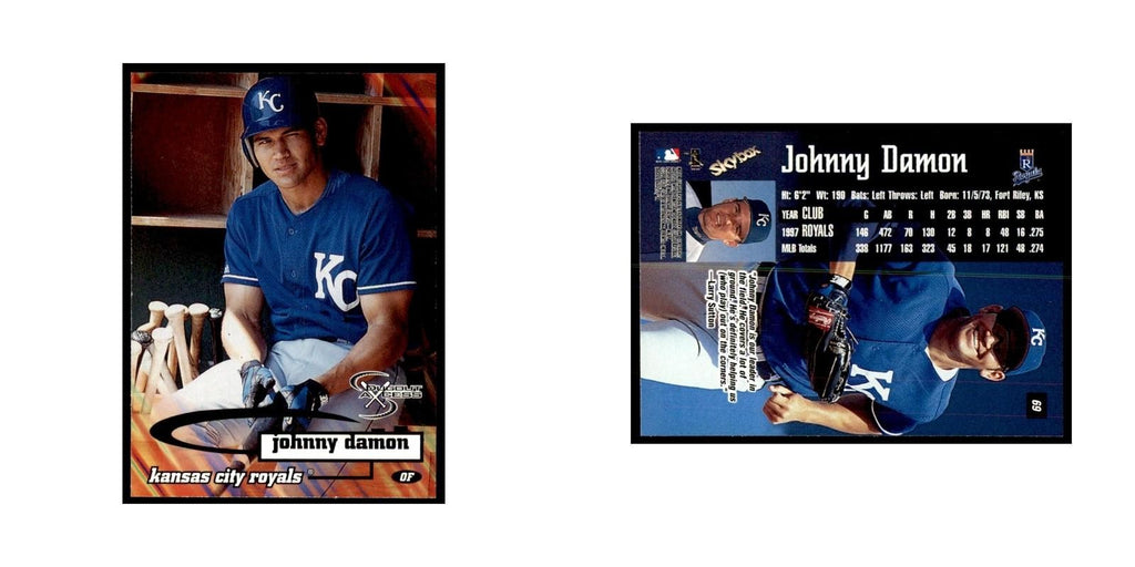 1998 SkyBox Dugout Axcess Johnny Damon Baseball Cards #69