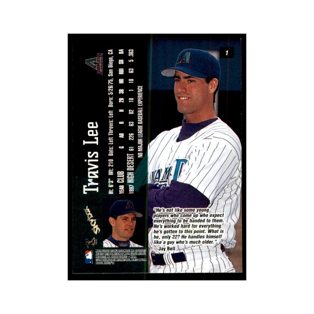 1998 SkyBox Dugout Axcess Travis Lee Baseball Cards #1