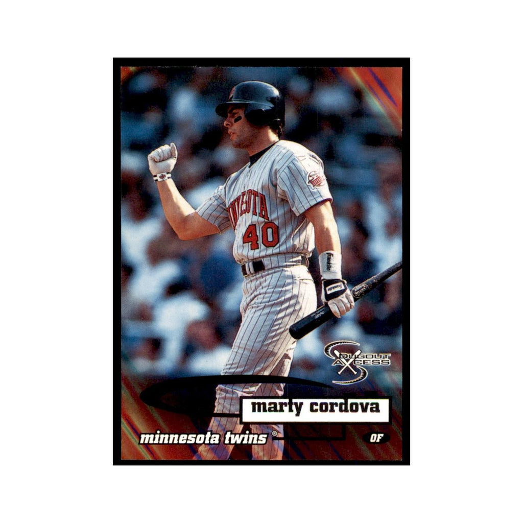 1998 SkyBox Dugout Axcess Marty Cordova Baseball Cards #71