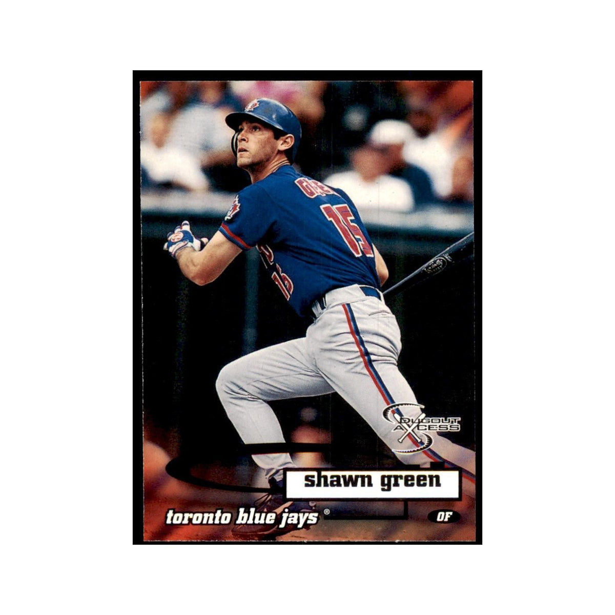 1998 SkyBox Dugout Axcess Shawn Green Baseball Cards #90