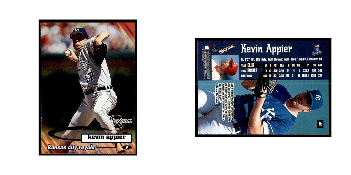 1998 SkyBox Dugout Axcess Kevin Appier Baseball Cards #68