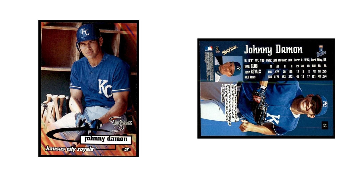 1998 SkyBox Dugout Axcess Johnny Damon Baseball Cards #69
