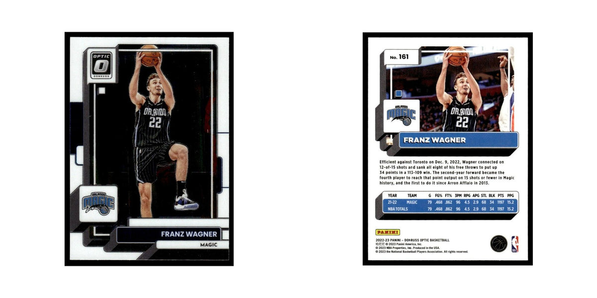 Franz Wagner 2022 Donruss Optic #161 Orlando Magic Basketball Card NM