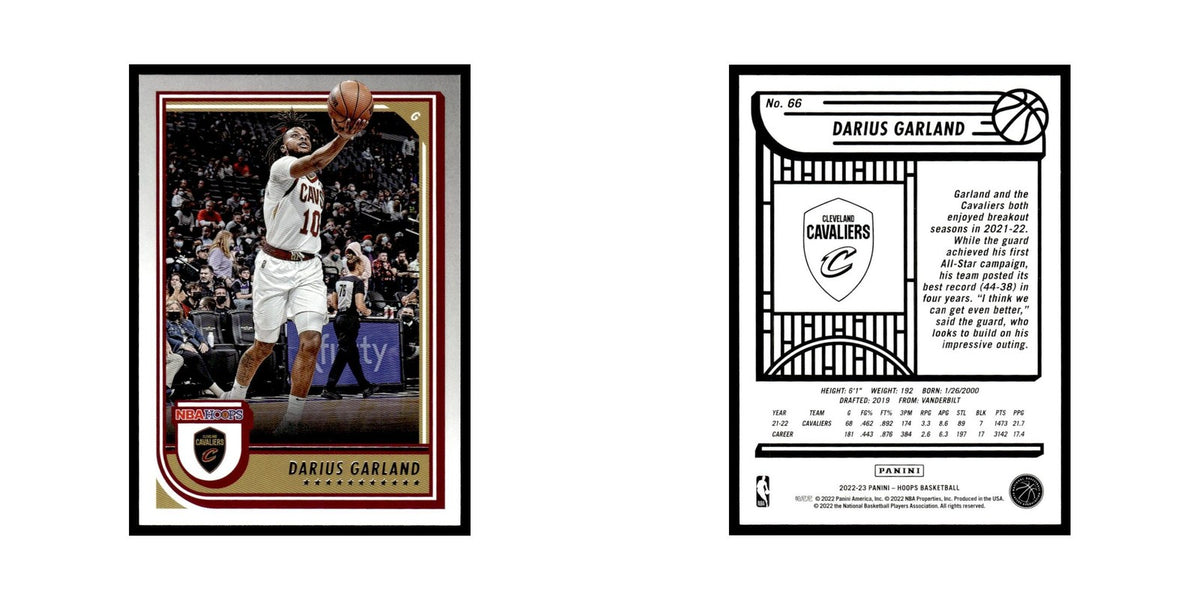 Darius Garland 2022 Hoops #66 Cleveland Cavaliers Basketball Card NM