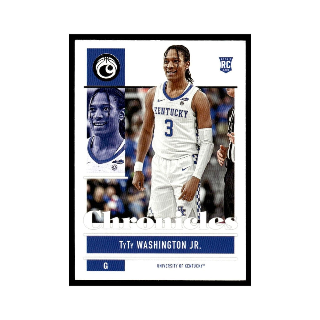 TyTy Washington Jr. Rookie 2022 Panini Chronicles Draft #22 Kentucky Wildcats NM