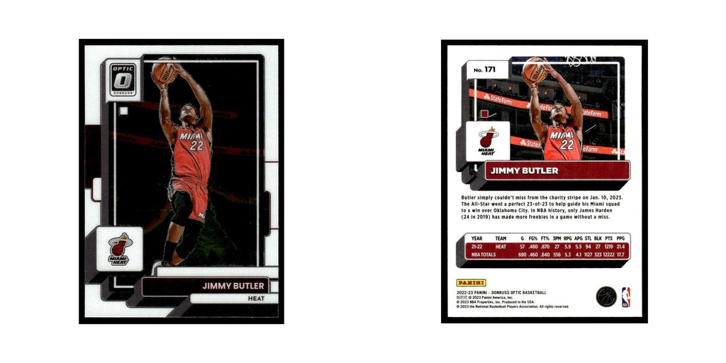 Jimmy Butler 2022 Donruss Optic #171 Miami Heat Basketball Card NM