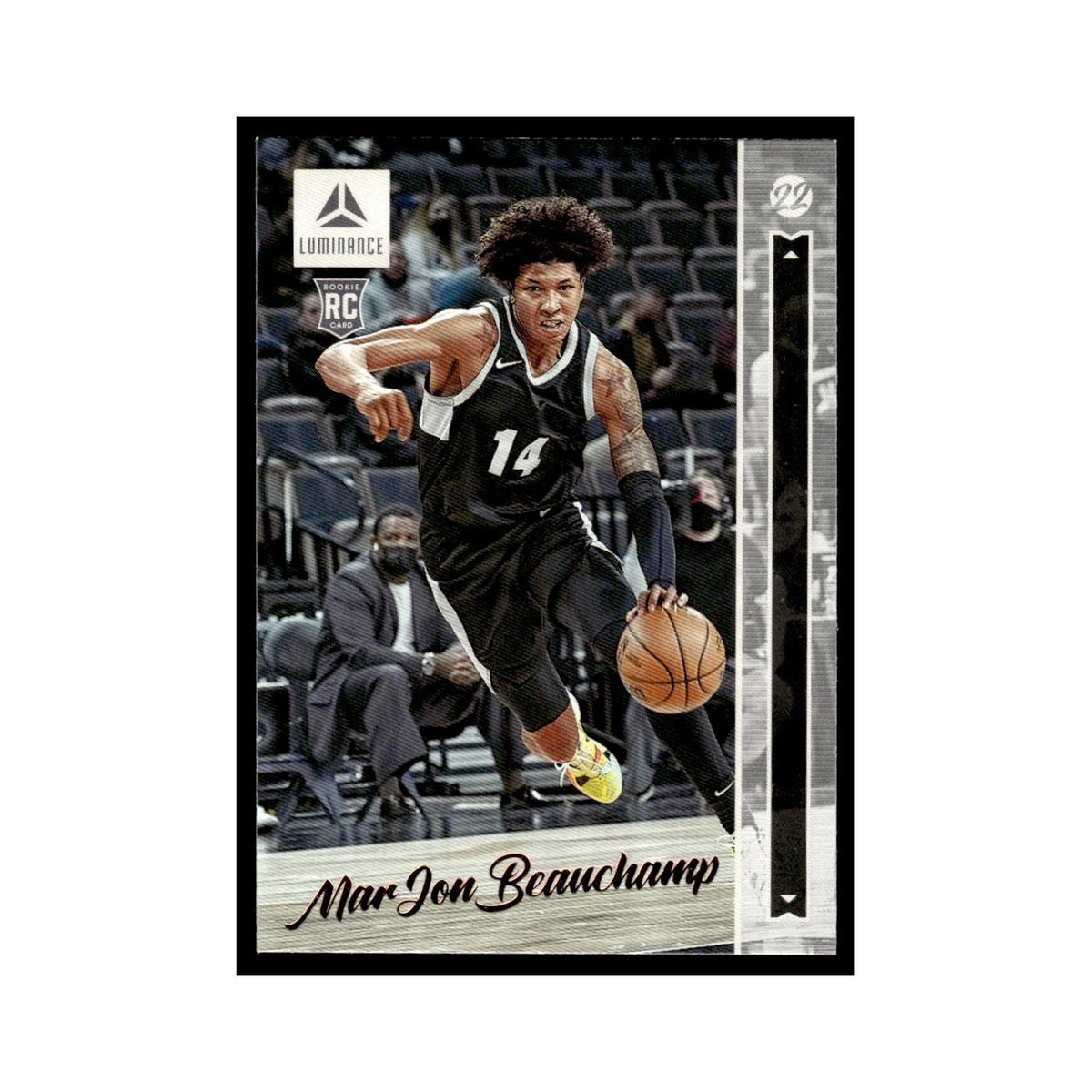 MarJon Beauchamp Rookie 2022 Panini Chronicles Luminance Draft #44 NM