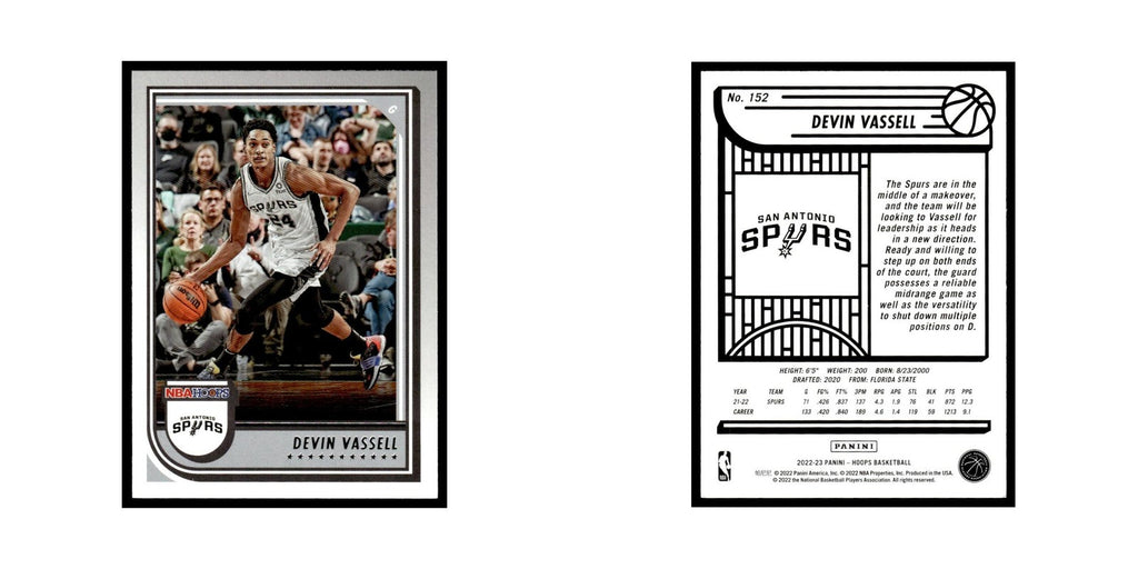Devin Vassell 2022 Hoops #152 San Antonio Spurs Basketball Card NM