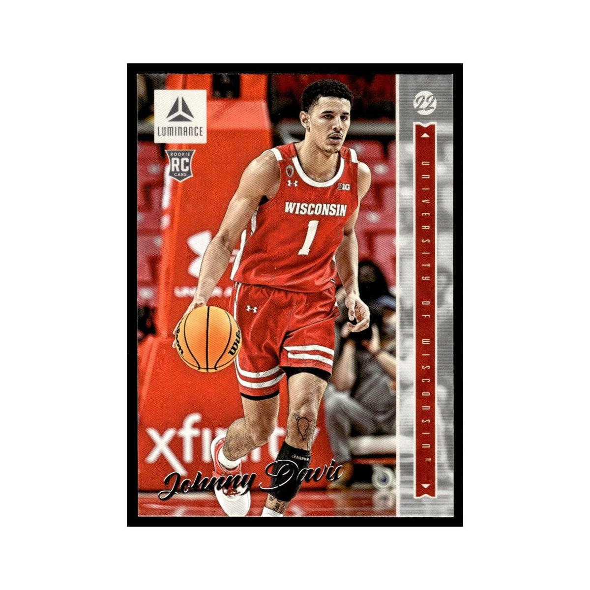 Johnny Davis Rookie 2022 Panini Chronicles Luminance Draft #39 NM