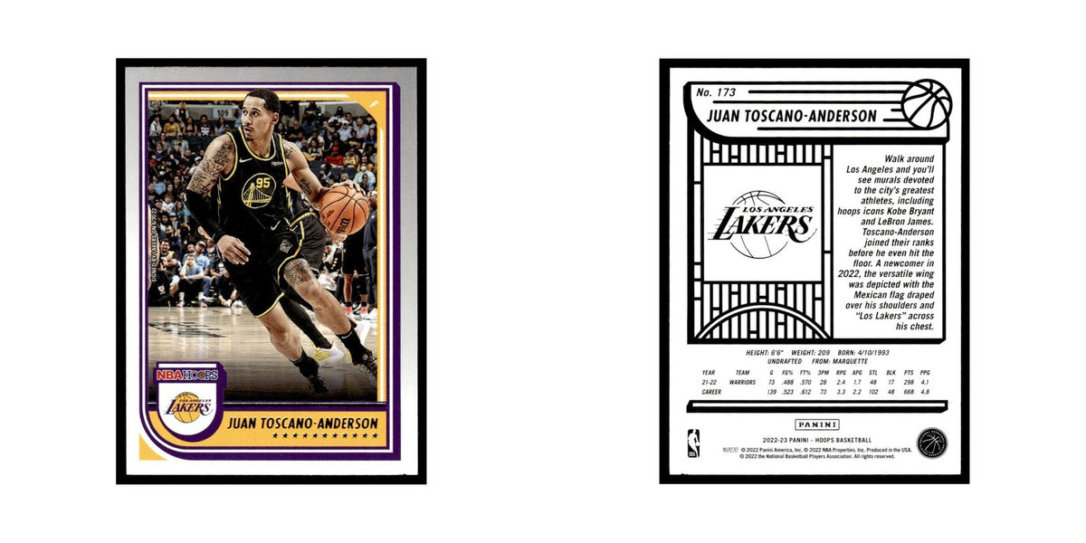 Juan Toscano-Anderson 2022 Hoops #173 Los Angeles Lakers Basketball Card NM