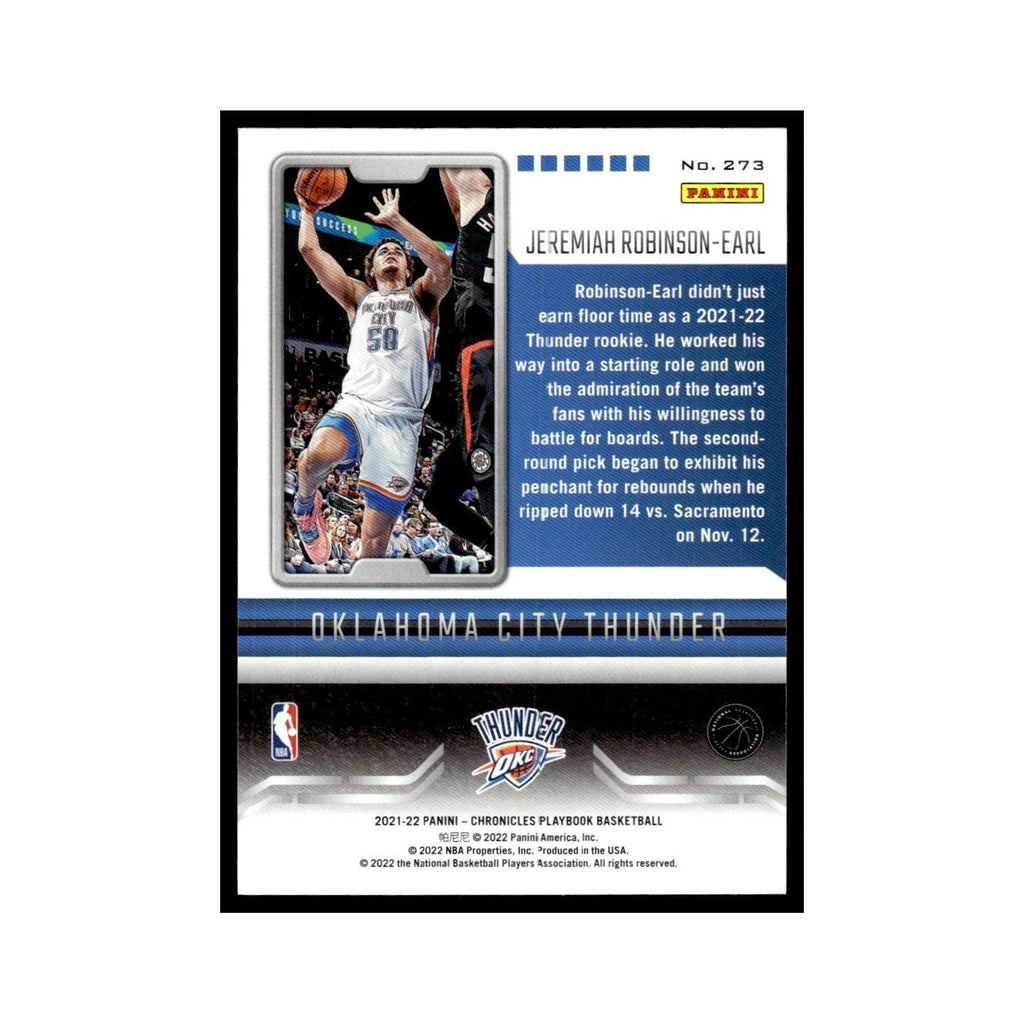 Jeremiah Robinson-Earl 2021 Panini Chronicles Playbook #273 Thunder NM