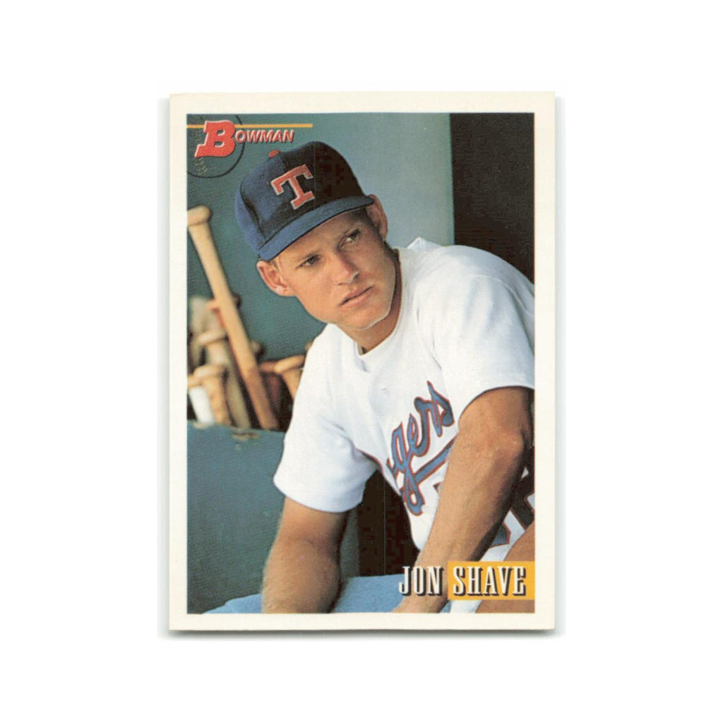 Jon Shave Rookie 1993 Bowman #59 Texas Rangers Baseball Card NM