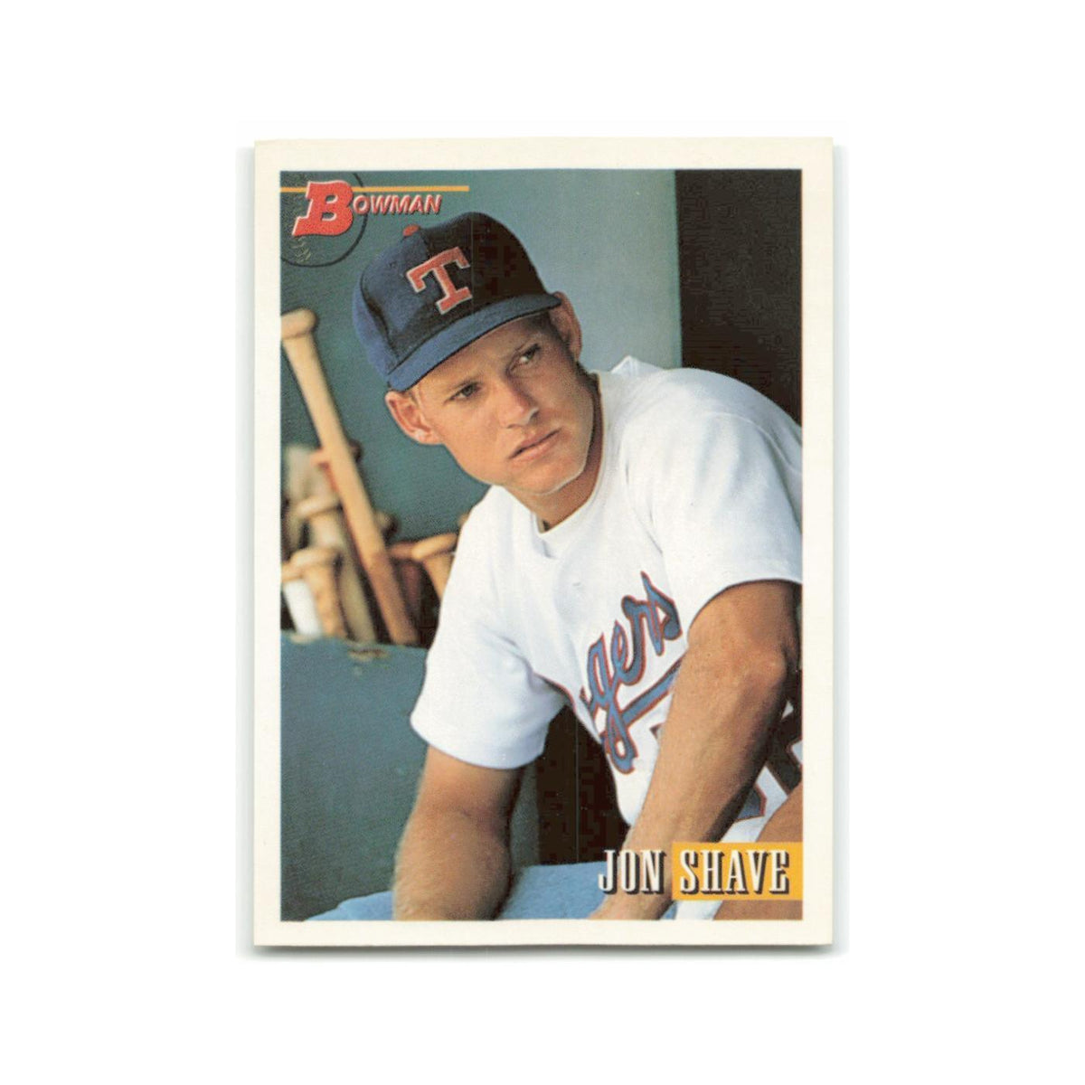 Jon Shave Rookie 1993 Bowman #59 Texas Rangers Baseball Card NM