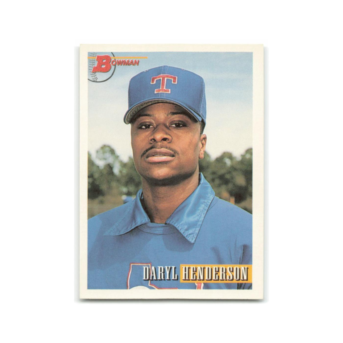 Daryl Henderson Rookie 1993 Bowman #25 Texas Rangers Baseball Card NM