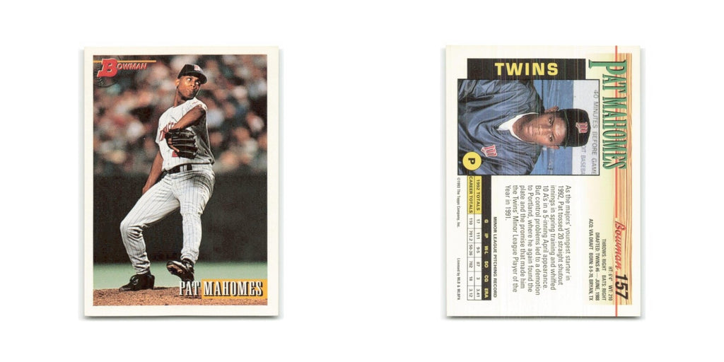 Pat Mahomes 1993 Bowman #157 Minnesota Twins Baseball Card NM