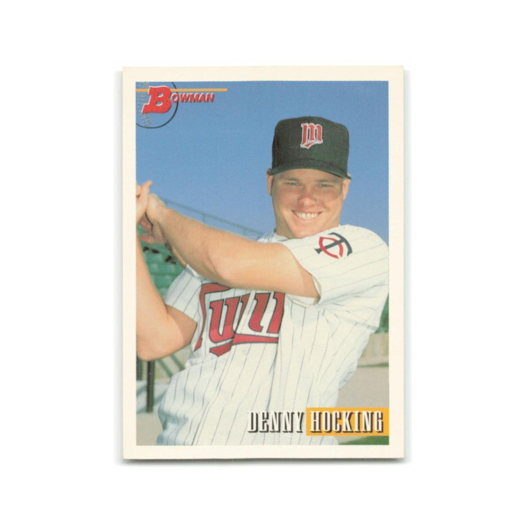 Denny Hocking Rookie 1993 Bowman #73 Minnesota Twins Baseball Card NM
