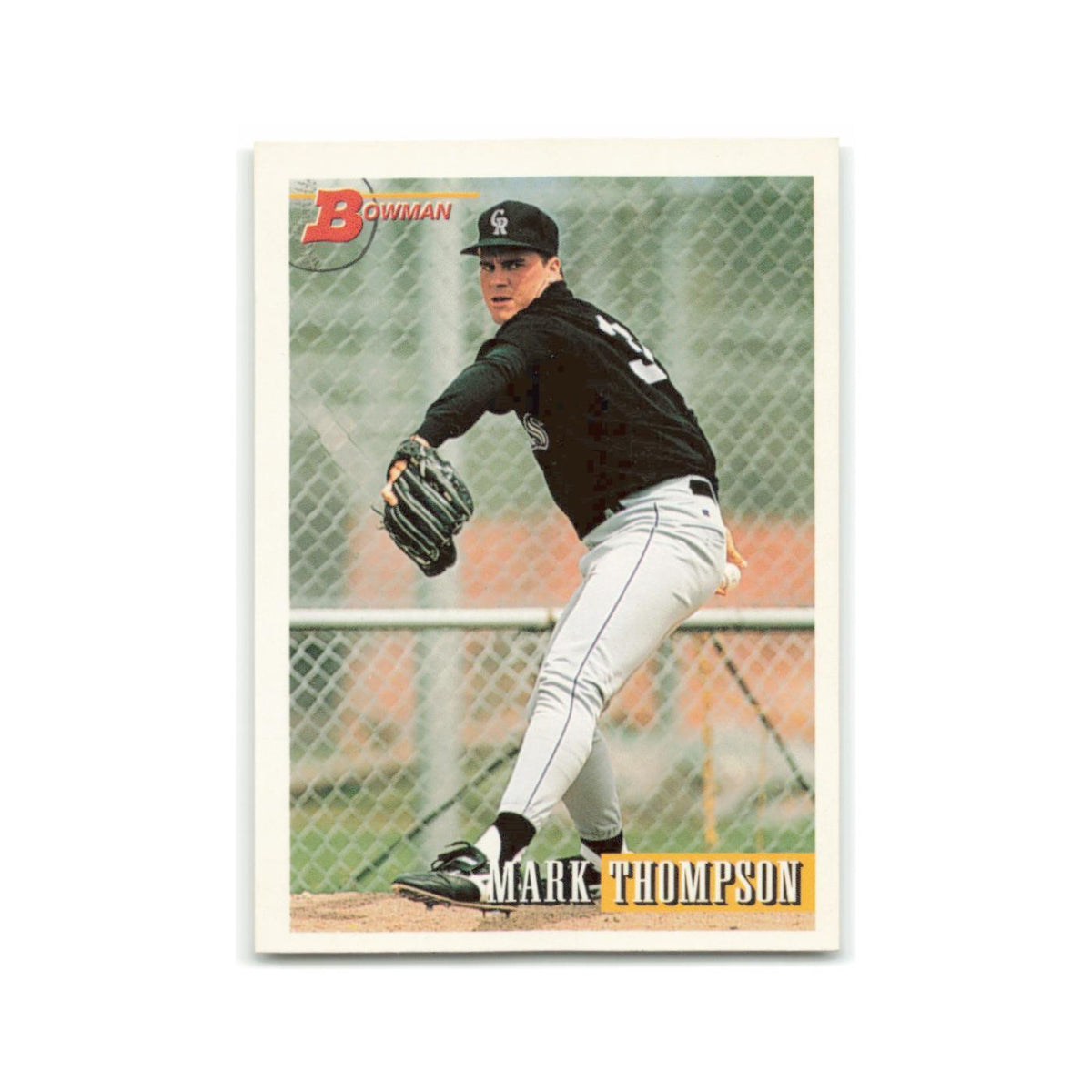 Mark Thompson Rookie 1993 Bowman #8 Colorado Rockies Baseball Card NM