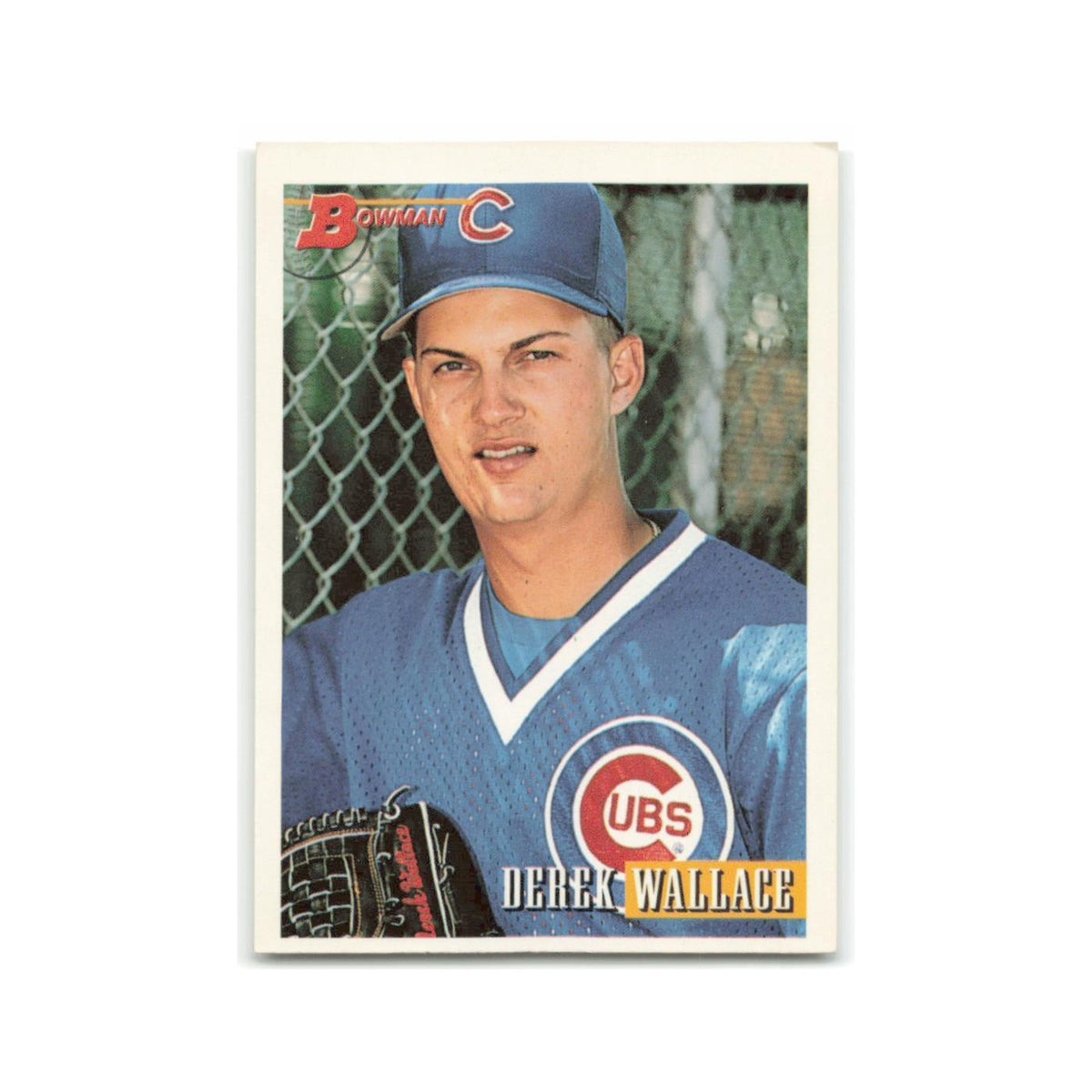 Derek Wallace Rookie 1993 Bowman #4 Chicago Cubs Baseball Card NM