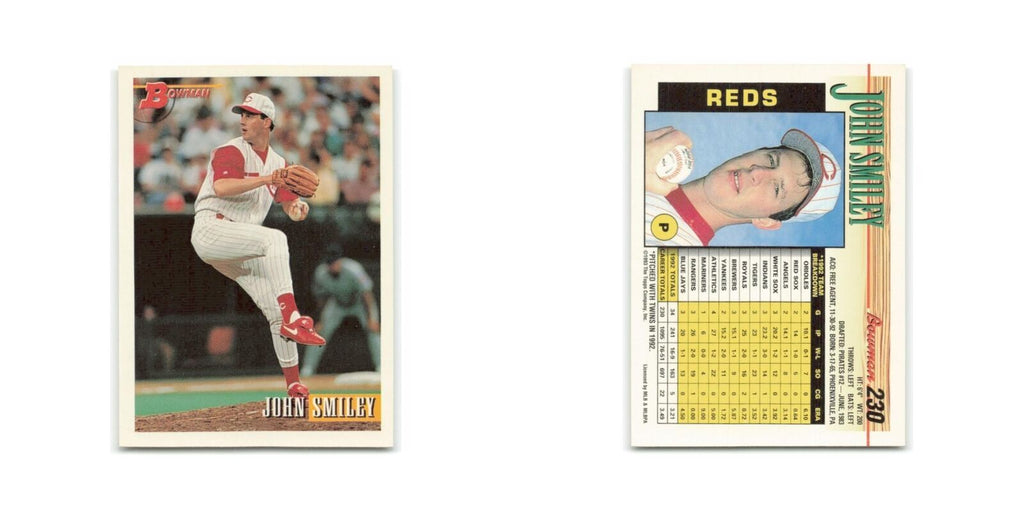 John Smiley 1993 Bowman #230 Cincinnati Reds Baseball Card NM