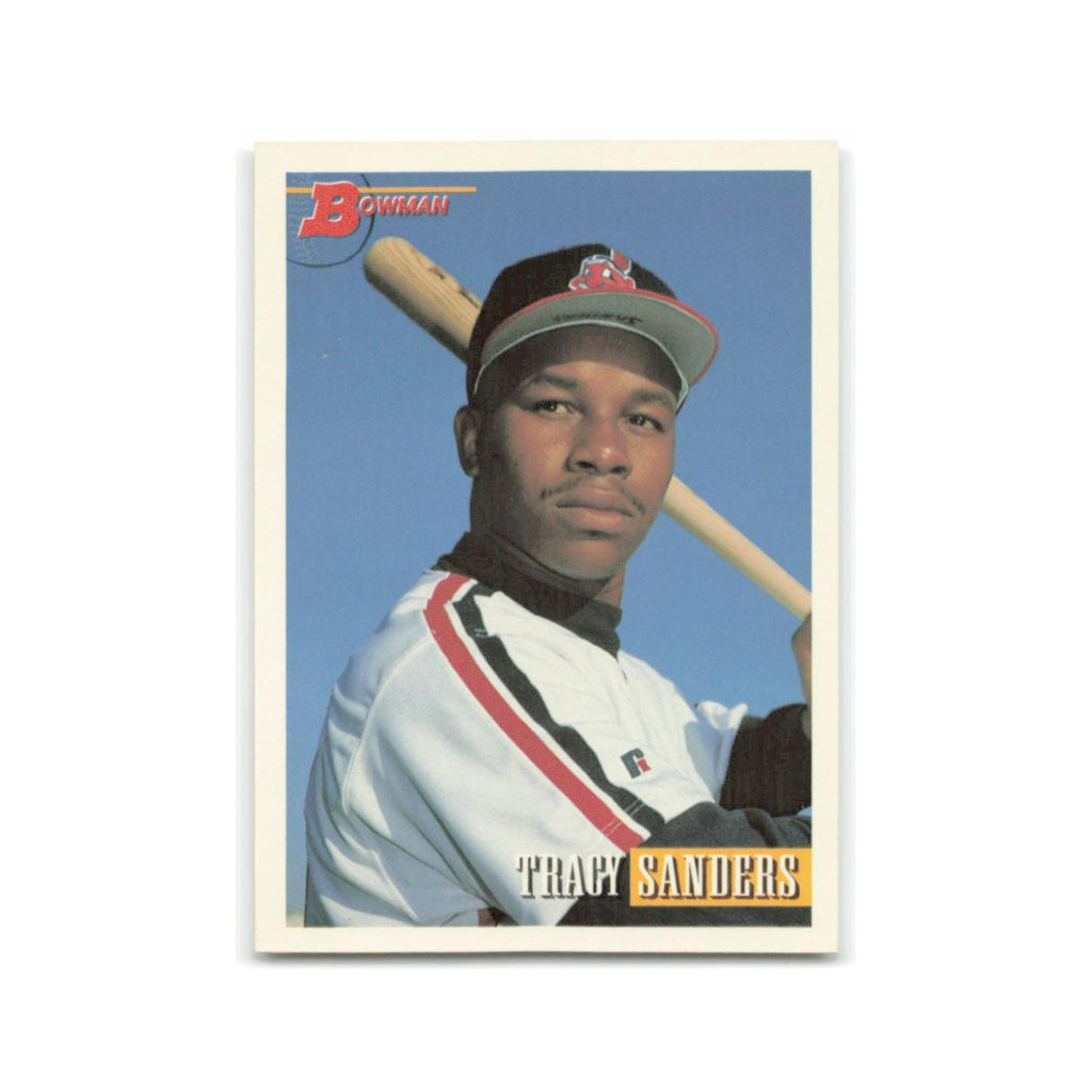 Tracy Sanders 1993 Bowman #9 Cleveland Indians Baseball Card NM