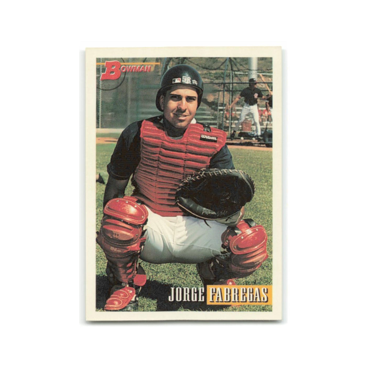 Jorge Fabregas 1993 Bowman #5 California Angels Baseball Card NM