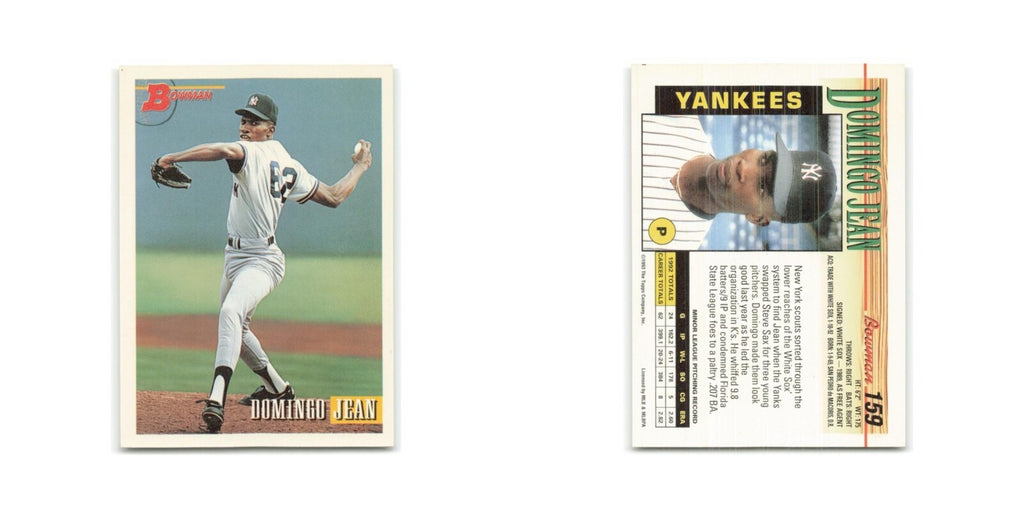 Domingo Jean 1993 Bowman #159 New York Yankees Baseball Card NM