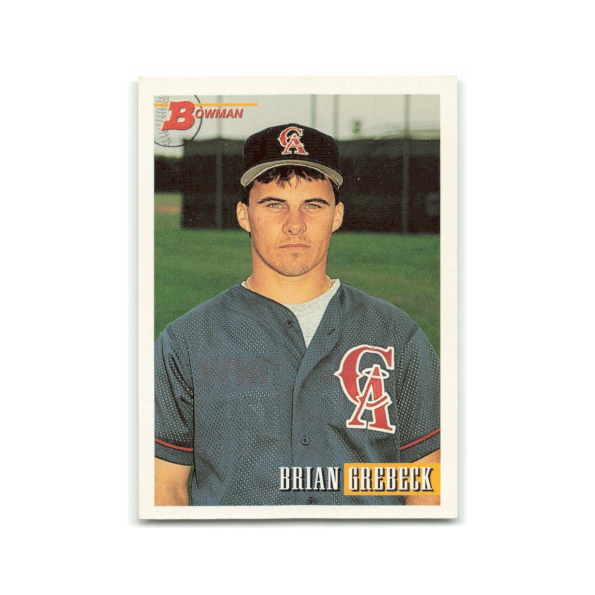 Brian Grebeck Rookie 1993 Bowman #33 California Angels Baseball Card NM