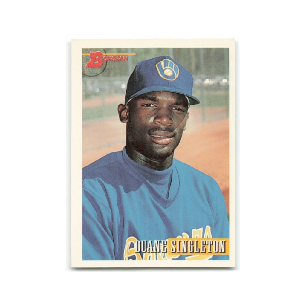 Duane Singleton 1993 Bowman #43 Milwaukee Brewers Baseball Card NM