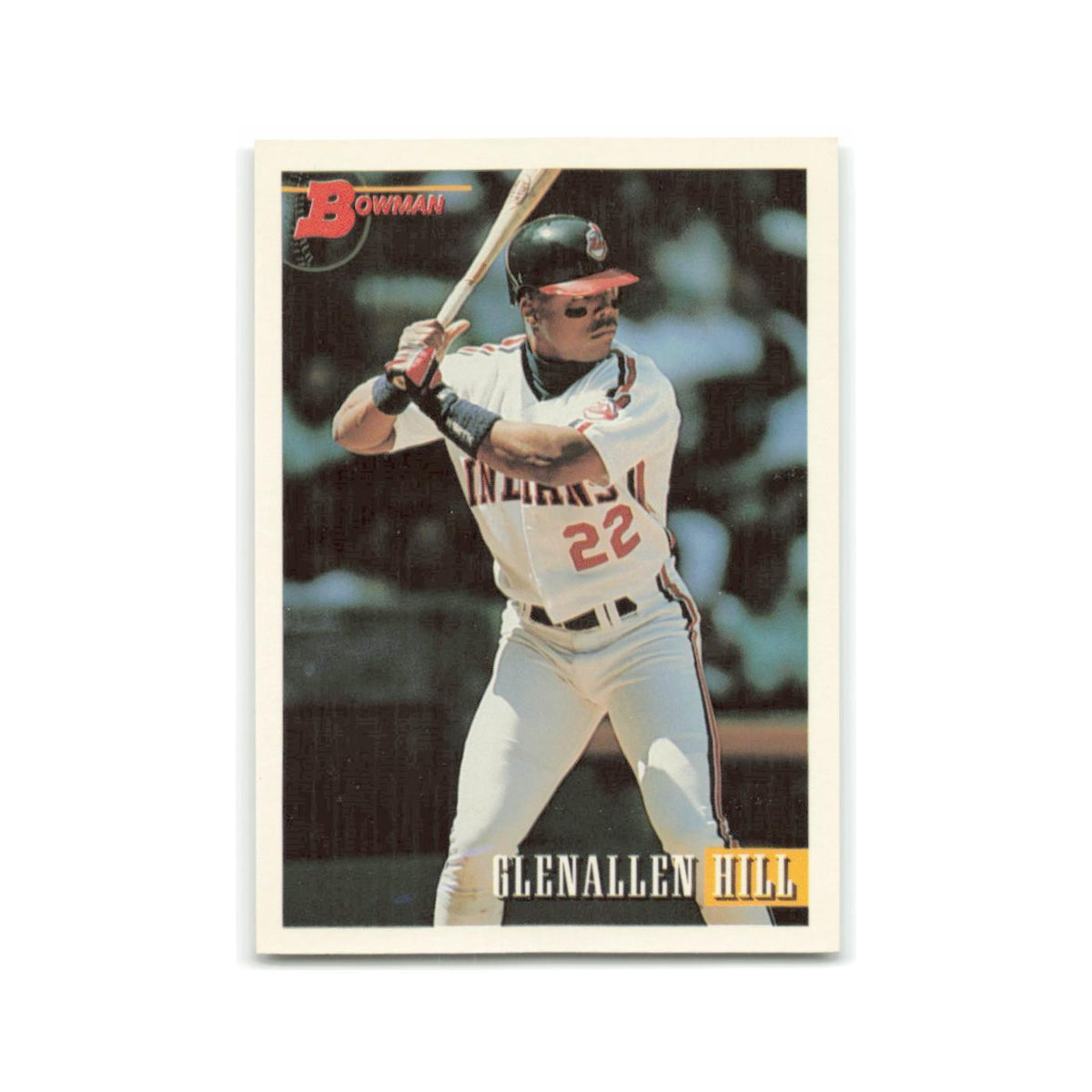 Glenallen Hill 1993 Bowman #65 Cleveland Indians Baseball Card NM