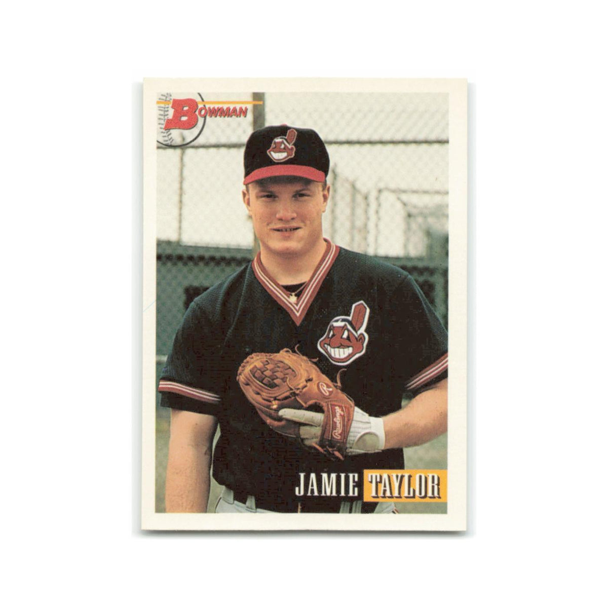Jamie Taylor Rookie 1993 Bowman #205 Cleveland Indians Baseball Card NM