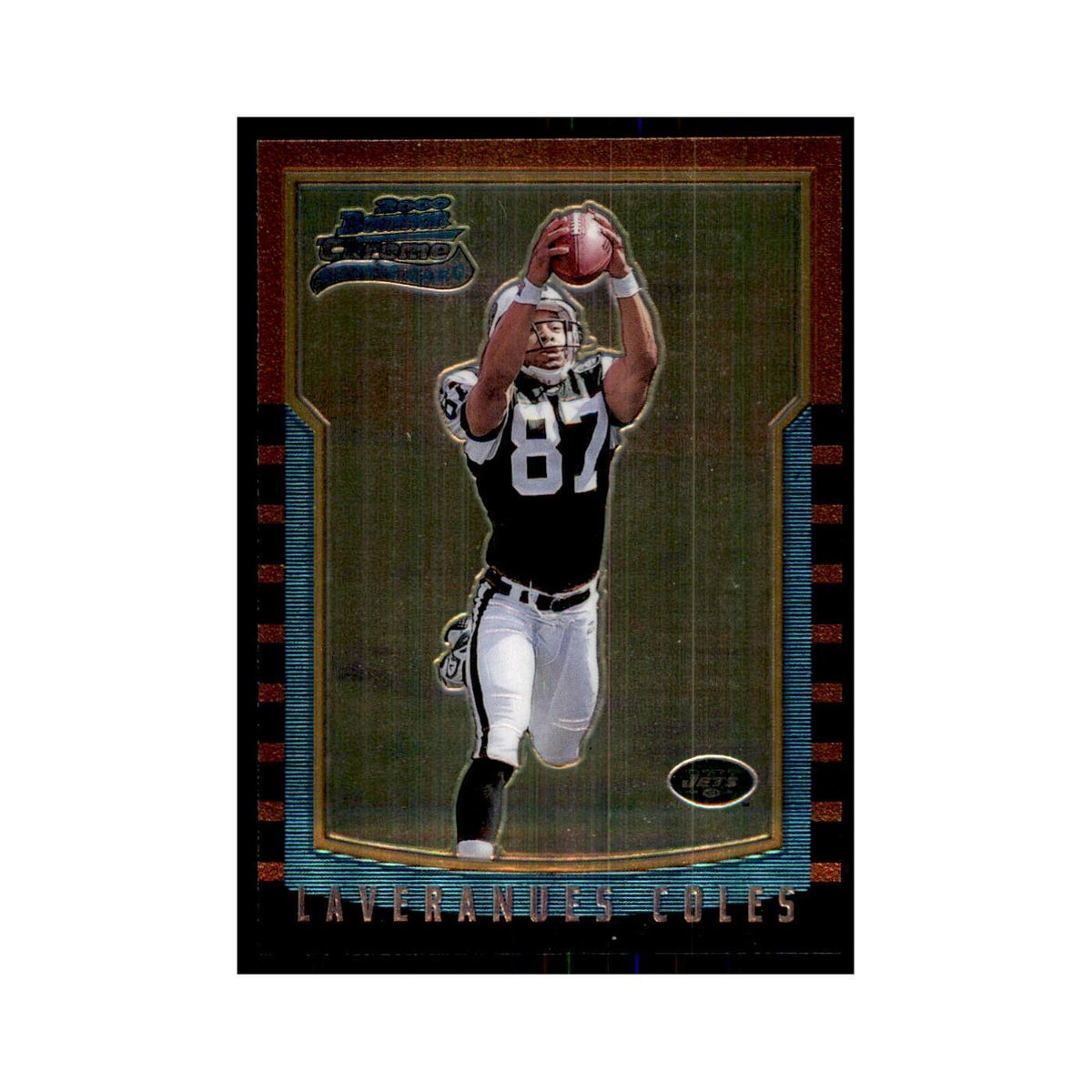 2000 Bowman Chrome Laveranues Coles RC Football Cards #192