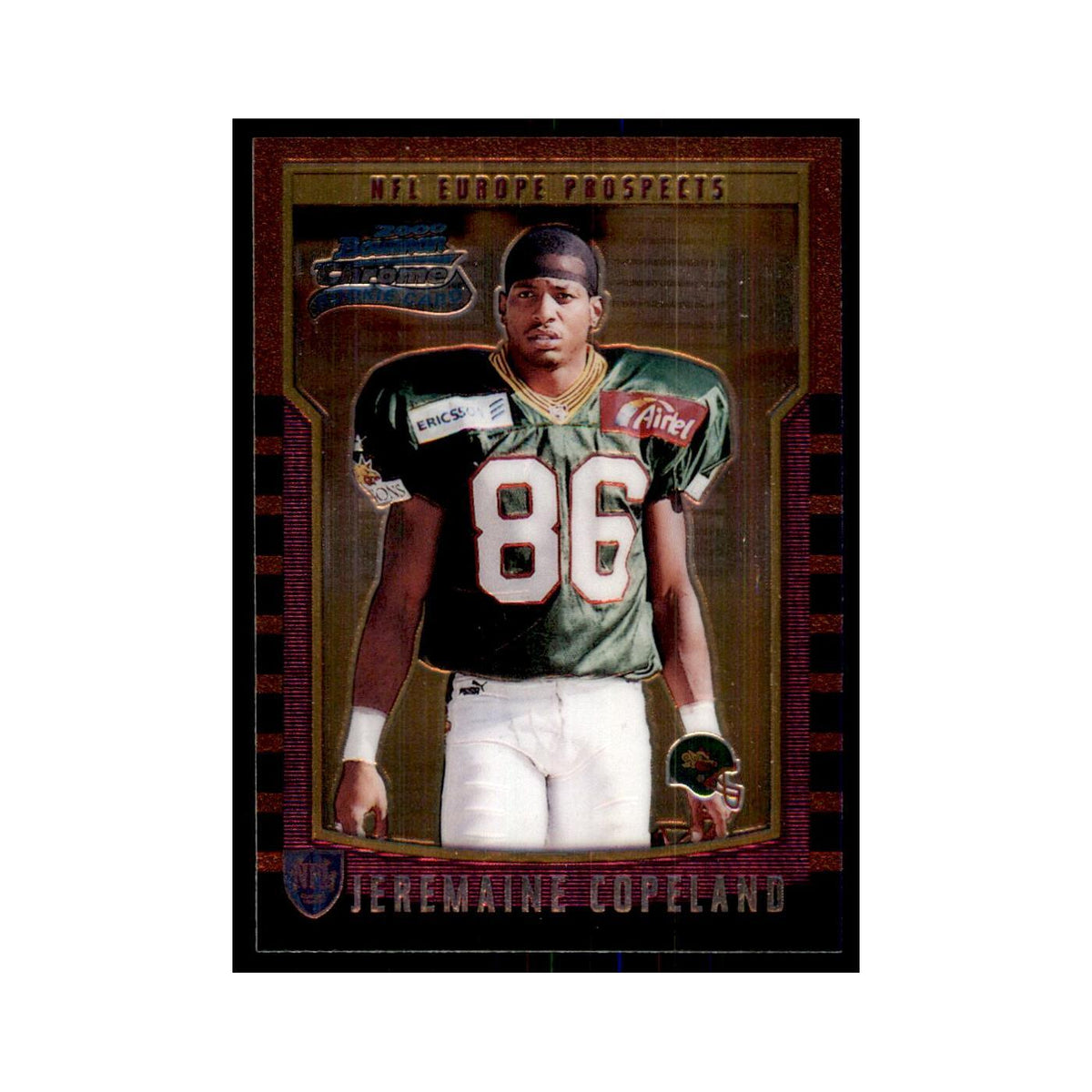 2000 Bowman Chrome Jeremaine Copeland RC Football Cards #162