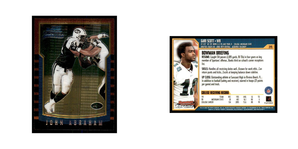 2000 Bowman Chrome Gari Scott RC Football Cards #215