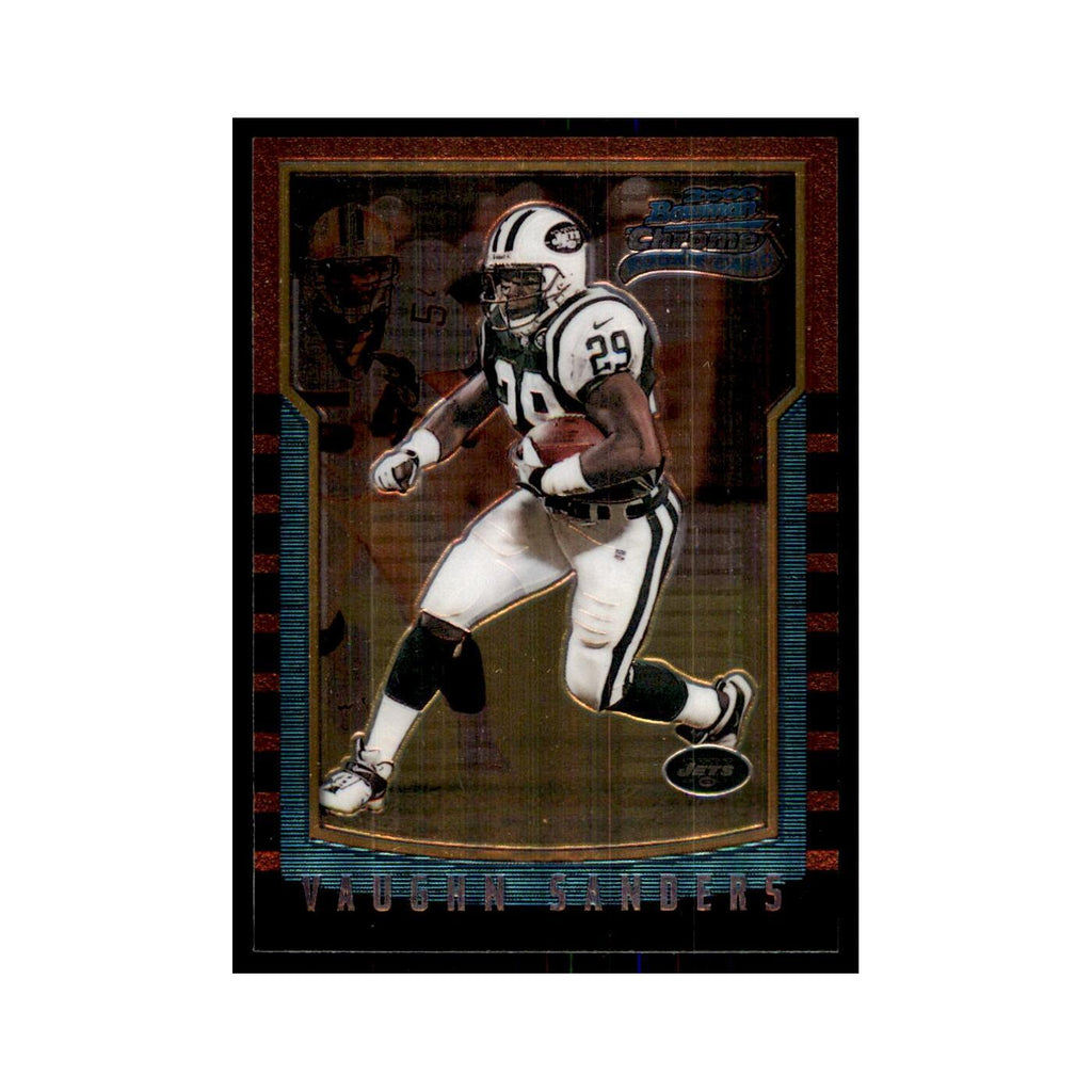 2000 Bowman Chrome Vaughn Sanders RC Football Cards #204